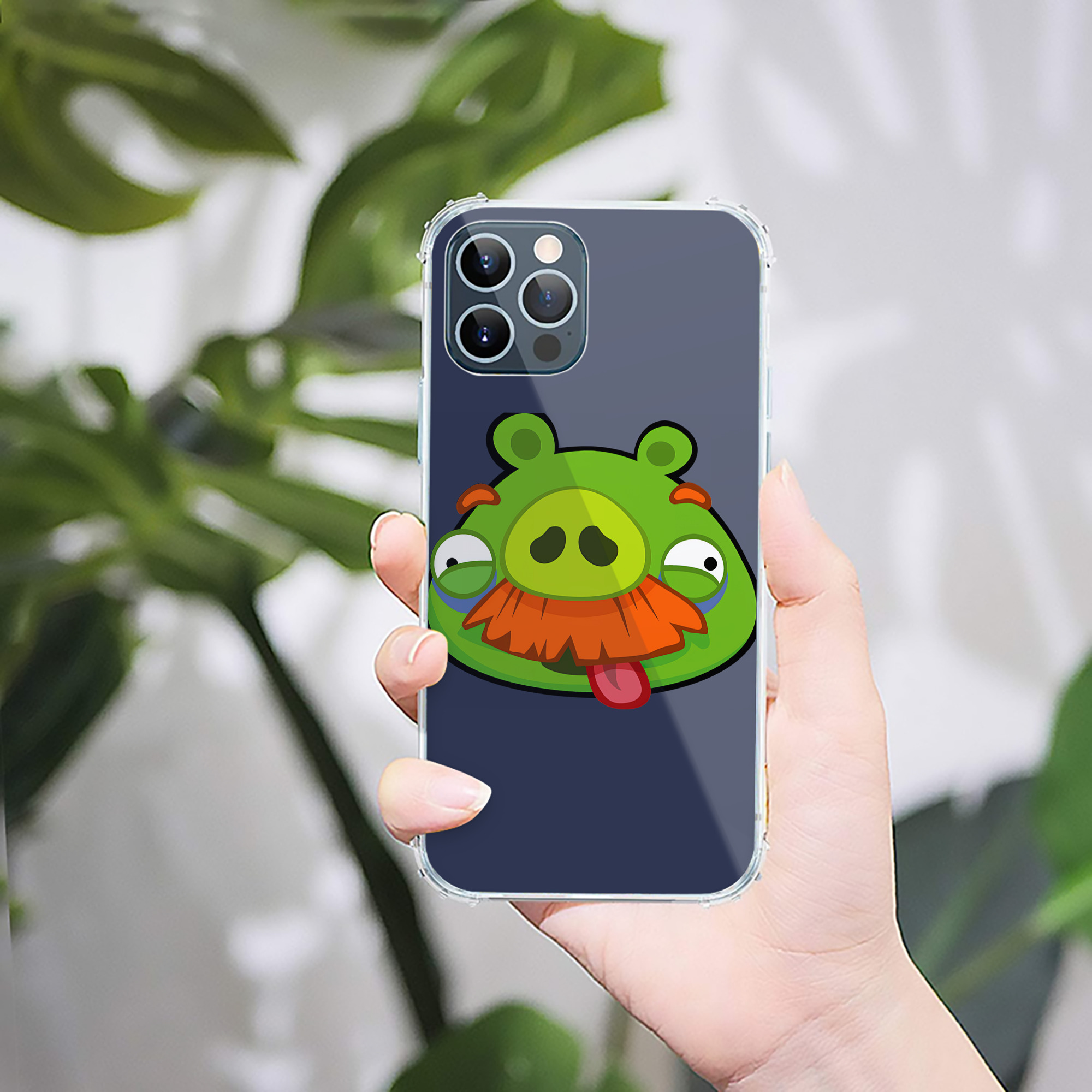 （画像用） Angry Birds アングリーバード 【iPhone 12シリーズ対応】透明スマホケース（クリアソフトケース）